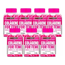 7 Colágeno Hidrolisado C/ Betacaroteno + Vitamina C 840 Caps Sabor Sem Sabor Foto  mini 1