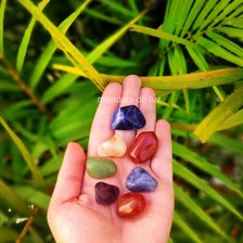 7 Pedras Dos Chakras Naturais Cristais Pequenas Kit Mistos Foto mini 4