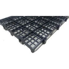 70 Pallet Estrado Plastico Preto 25x50x2,5cm Piso Plástico Foto mini 1