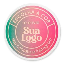 700 Etiquetas Adesivos R贸tulos Personalizados 5x5cm Cor Colorido Foto mini 1
