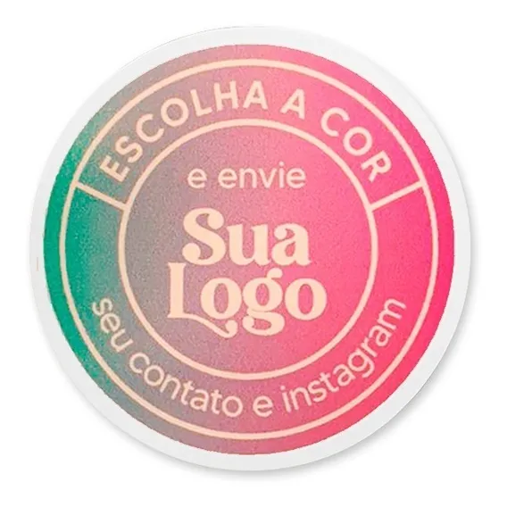 700 Etiquetas Adesivos R贸tulos Personalizados 5x5cm Cor Colorido Foto 1