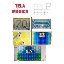 72 Tela Mágica +medidor+presilha Balões Bexigas Painel Festa Foto mini 3