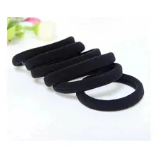 72 Xuxinha/rabicó/elásticos De Meia Para Cabelo Preto Foto mini 1