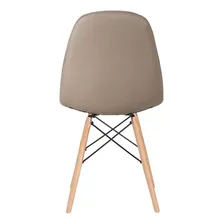 8 Cadeiras Charles Eames Estofada Botonê Cores Assento Nude Foto mini 4