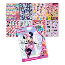 8 Cartelas De Adesivos Infantis Stickers Minnie V.m.p Foto mini 1
