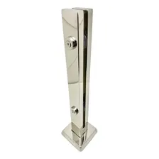 8 Coluna Torre Vidro 12mm Guarda Corpo 50cm Inox 304 Foto mini 1