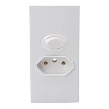 8 Conjunto Tomada M贸veis 2p+t 10a Com Interruptor Branco Foto mini 1