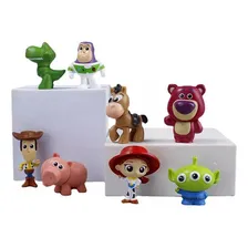 8 Miniaturas Do Toy Story Buzz, Woody, Foto mini 1