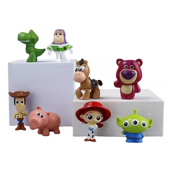 8 Miniaturas Do Toy Story Buzz, Woody, Foto 1