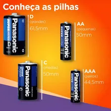 8 Pilhas Palito Aaa Panasonic Comum 1 Cartelas C/ 8 Unidades Foto mini  3