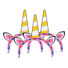 8 Tiara De Papel Unicornio Decoraçãp Festa Aniversárop Foto mini 2