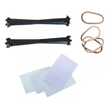 80 Bigudinho / Bigodim PlĂĄstico NÂș 3 C/ Elastico + 100 Papel Foto mini 2