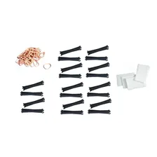 80 Bigudinho / Bigodim PlĂĄstico NÂș 3 C/ Elastico + 100 Papel Foto mini 1