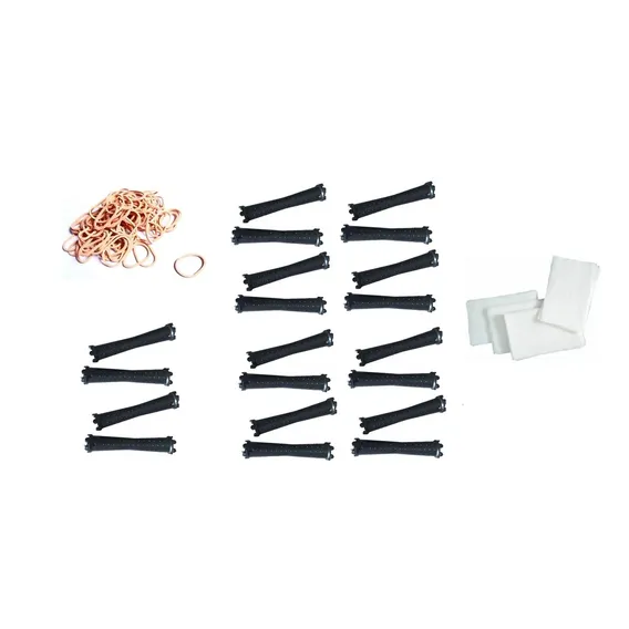 80 Bigudinho / Bigodim PlĂĄstico NÂș 3 C/ Elastico + 100 Papel Foto 1
