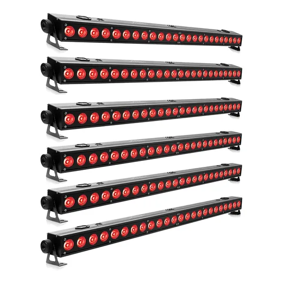 8x Ribalta Led Rgbw 24 Leds 12w Quadriled 4n1 Dmx Efeitos Foto 1