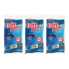 9 Un Esponja Antiaderente Não Risca Azul Esfrebom Lava Louça Foto mini 1