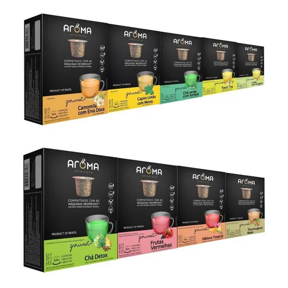 90 Cápsulas Para Nespresso - Chá - Aroma Foto 1