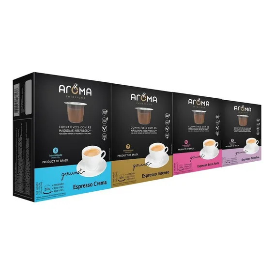 90 Cápsulas Para Nespresso - Degustação Café - Aroma Foto 1