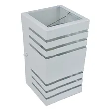 9x Arandela 2 Focos 6 Frisos Efeito Garagem Externa 20cm Foto mini 3