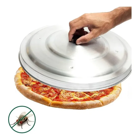 Abafador De Pizza Tampa Forma Em Aluminio 35cm Premium Foto 1