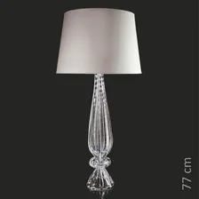 Abajour Em Cristal Murano Transparente - São Marcos 77cm Foto mini 2