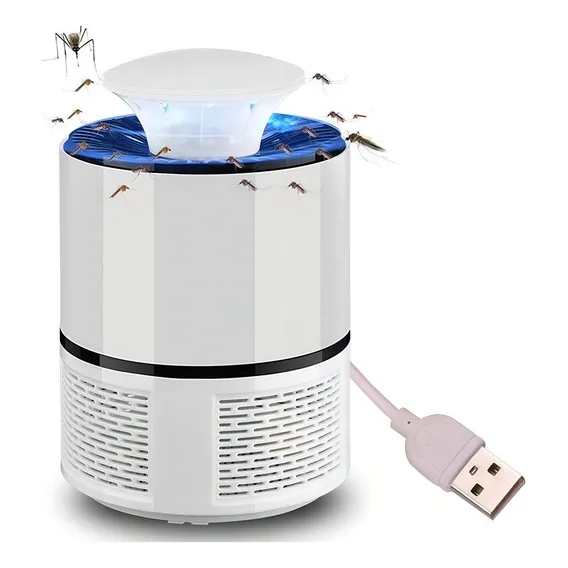 Abajur Armadilha Mata Mosquito Pernilongo Luminária Sucção Foto 1