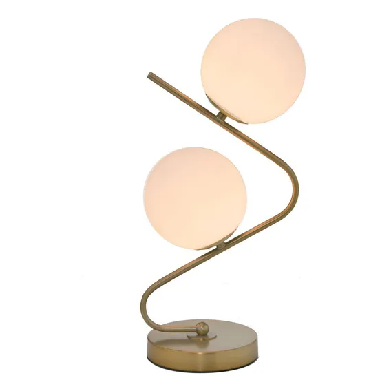 Abajur Bivolt Dourado Globo 45cm Espressione Foto 1