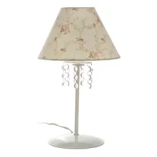 Abajur Branco Metal Cristais Quarto BebĂȘ E Infantil Foto mini 2