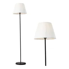 Abajur De Chão Luminária De Piso Poste Luminaria Chao Coluna Cúpula Bege Foto  mini 1