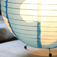 Abajur Globo Mapa Mundi Papel Design Luminária Orb 35cm Foto mini 4