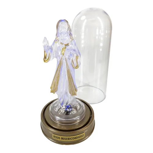 Abajur Imagem Jesus Misericordioso Luminária Led Acrílico Foto 1