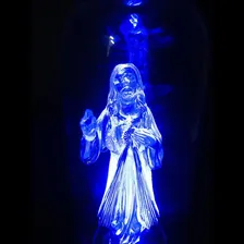 Abajur Imagem Jesus Misericordioso Luminária Led Acrílico Foto mini  3
