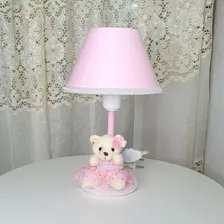 Abajur Infantil Cabeceira Quarto BebĂȘ Criança - Menina Rosa Foto mini 2