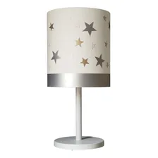 Abajur Infantil Estrelas Branco 20x43 Bivolt Foto  mini 1