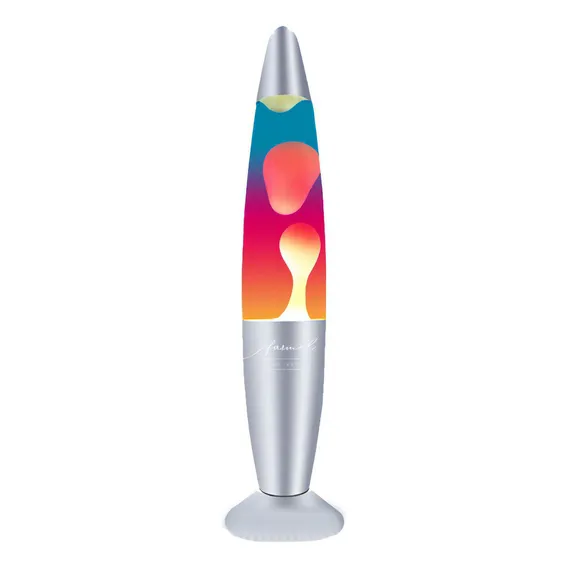 Abajur Lava Lamp Decorativa 220v De Mesa Tricolor 34cm Cor Tricolor 220v Cor Da Estrutura Metálico Foto 1