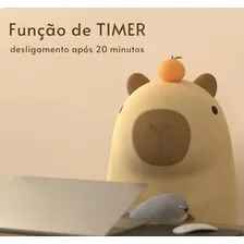 Abajur Luminária Capivara Silicone Recarregável Abajur Bivolt Troca De Cor Foto mini  3