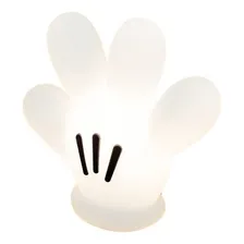 Abajur Luminária De Mesa Decorativa Mão Do Mickey Sem Lâmpada Foto mini 1