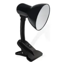 Abajur Luminária Mesa Garra Flexível Articulável Clamp Lamp Foto  mini 1
