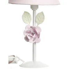 Abajur Metal Flor G Rosa Quarto Bebê Infantil Menina Foto mini  3