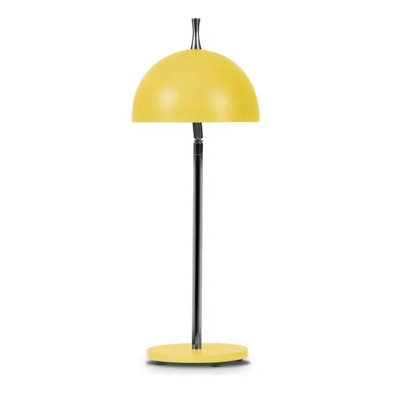 Abajur Para 1 Lâmpada Redondo 7615 Jd Molina Amarelo Ei Foto 1