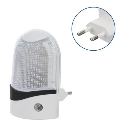 Abajur Tomada C/ Sensor Luminosidade Led Noturno Bivolt Foto 1