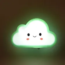 Abajur Tomada Quarto Bebe Criança Nuvem Luminaria Fofinho Foto mini  2