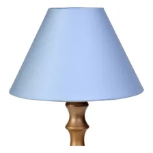 Abajur Torneado Dourado Azul Quarto Bebê Infantil Menino Foto mini 2