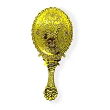 Abebê Espelho Tamanho Medio Dobravel Oxum Umbanda Dourado Foto mini  3