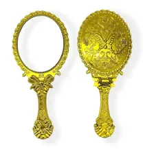 Abebê Espelho Tamanho Medio Dobravel Oxum Umbanda Dourado Foto mini 4