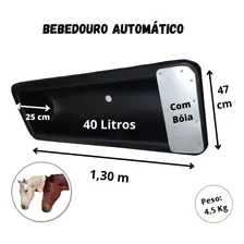 Abecel bebedouro automático em polietileno 40 litros preto Foto mini 4