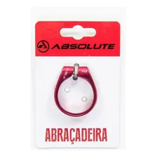 Abraçadeira Bike Canote Selim 31,8mm Absolute Vermelha Foto mini 2
