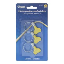 Abraçadeira Borboleta Ajustável Alumin Mangueira Gás Jardim Cor Cromada Foto mini  3