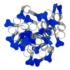 Abraçadeira Borboleta Ajustável Mangueira 1/2 Pol (10 Un) Cor Azul Foto mini 3