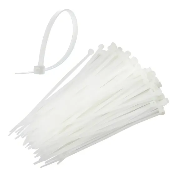 Abraçadeira Branca Com 1000 Unidades Insulok Nylon 76cm Foto 1